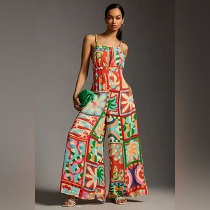 FARM Rio Cutout Halter Jumpsuit Size M